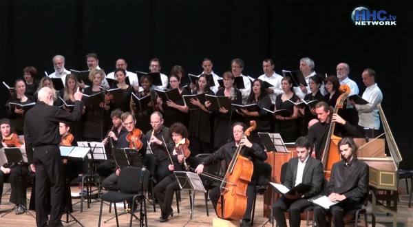 Several hundred Holocaust survivors hear Handel's Messiah sung in Hebrew in Caesarea, Israel.  The performance was hosted by the Helping Hand Coalition and conducted by David Loden, Musical Director of the Kamti organization.